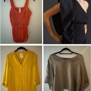 Anthropologie Bundle:  4 xs/s Tops